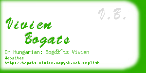 vivien bogats business card